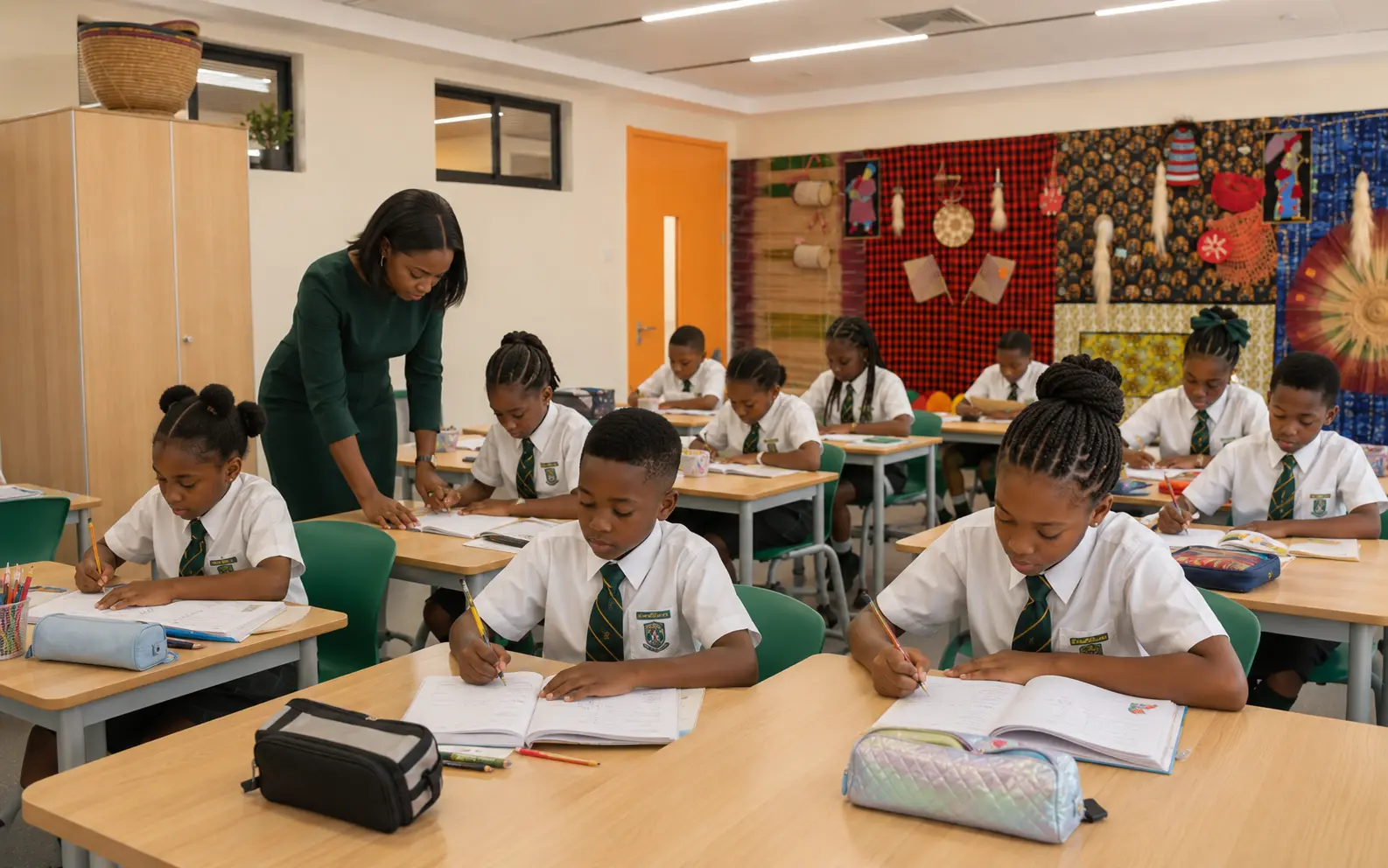 A classroom in one of the schools Gradie is built for